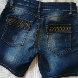 Jean Shorts with Studs